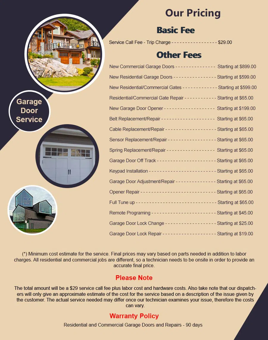 Garage Door Mobile Service Kissimmee, FL 407-477-5952